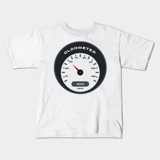 50th birthday oldometer Kids T-Shirt by Boss creative